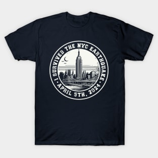 I Survived The Nyc Earthquake /// Vintage New York Design T-Shirt